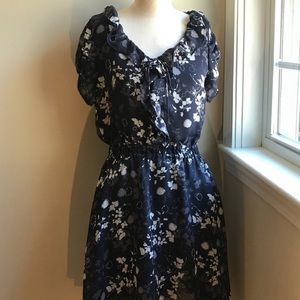 Gap Blue & Gray  wrap dress